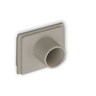 Zaślepka z wypustem fi 18 mm do puszki natynkowej pojedynczej 60ZAPUKZ-2 taupe KARLIK (60ZAPUKZ-2)